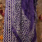 PUREE COTTON 3-PIECE LEHRIYA SUIT (UNSTITCHED) ##SF040