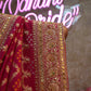 GOTA PATTI AND ZARDOZI WORK KADHI JORJET FABRIC SAREE (WITH BLOUSE) (6.15 MTR CUT APPROX) ##SR0232