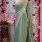 MATALLIC TISSUE FABRIC SAREE WITH HIRAMANDI LACE WITH HEAVY SEQUENCE & EMBROIDERY BLOUSE SR468