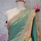 MATALLIC TISSUE FABRIC SAREE WITH HIRAMANDI LACE WITH HEAVY SEQUENCE & EMBROIDERY BLOUSE SR468