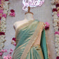 MATALLIC TISSUE FABRIC SAREE WITH HIRAMANDI LACE WITH HEAVY SEQUENCE & EMBROIDERY BLOUSE SR468