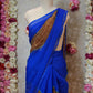 ROYAL CHIFFON FABRIC SAREE WITH AARI TARI & MIRROR WORK (WITH OUT BLOUSE) ##SR478