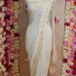 CHIFFON FABRIC LEHERIYA SAREE WITH CHARKHI GOTA WORK  & BANDHANI PALLU DESIGN  (WITH BLOUSE ) (6.15 MTR APRROX)   ##SR0233
