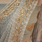 CHIFFON FABRIC LEHERIYA SAREE WITH CHARKHI GOTA WORK  & BANDHANI PALLU DESIGN  (WITH BLOUSE ) (6.15 MTR APRROX)   ##SR0233