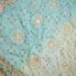 CHIFFON FABRIC LEHERIYA SAREE WITH CHARKHI GOTA WORK  & BANDHANI PALLU DESIGN  (WITH BLOUSE ) (6.15 MTR APRROX)   ##SR0233