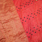 SEQUENCE & EMBROIDERY WORK DESIGNER BANDHANI PATTERN SAREE WITH ZARI WEAVING BORDER (WITH BLOUSE ) (6.15 MTR CUT )##SR0230
