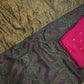 SEQUENCE & EMBROIDERY WORK DESIGNER BANDHANI PATTERN SAREE WITH ZARI WEAVING BORDER (WITH BLOUSE ) (6.15 MTR CUT )##SR0230