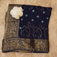 SEQUENCE & EMBROIDERY WORK DESIGNER BANDHANI PATTERN SAREE WITH ZARI WEAVING BORDER (WITH BLOUSE ) (6.15 MTR CUT )##SR0230