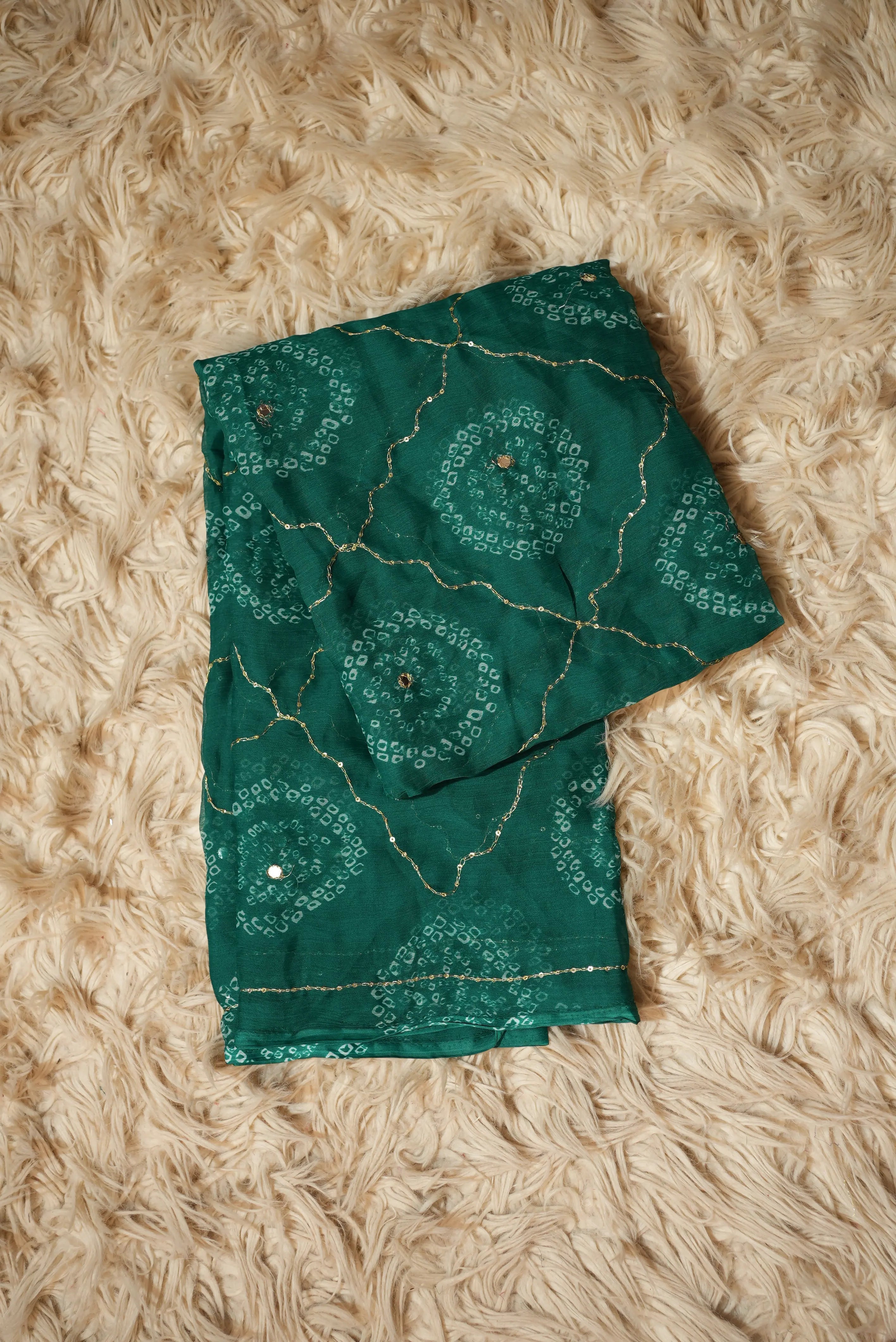 Bandhani Special Rajwadi Saree with Aari Tari Work