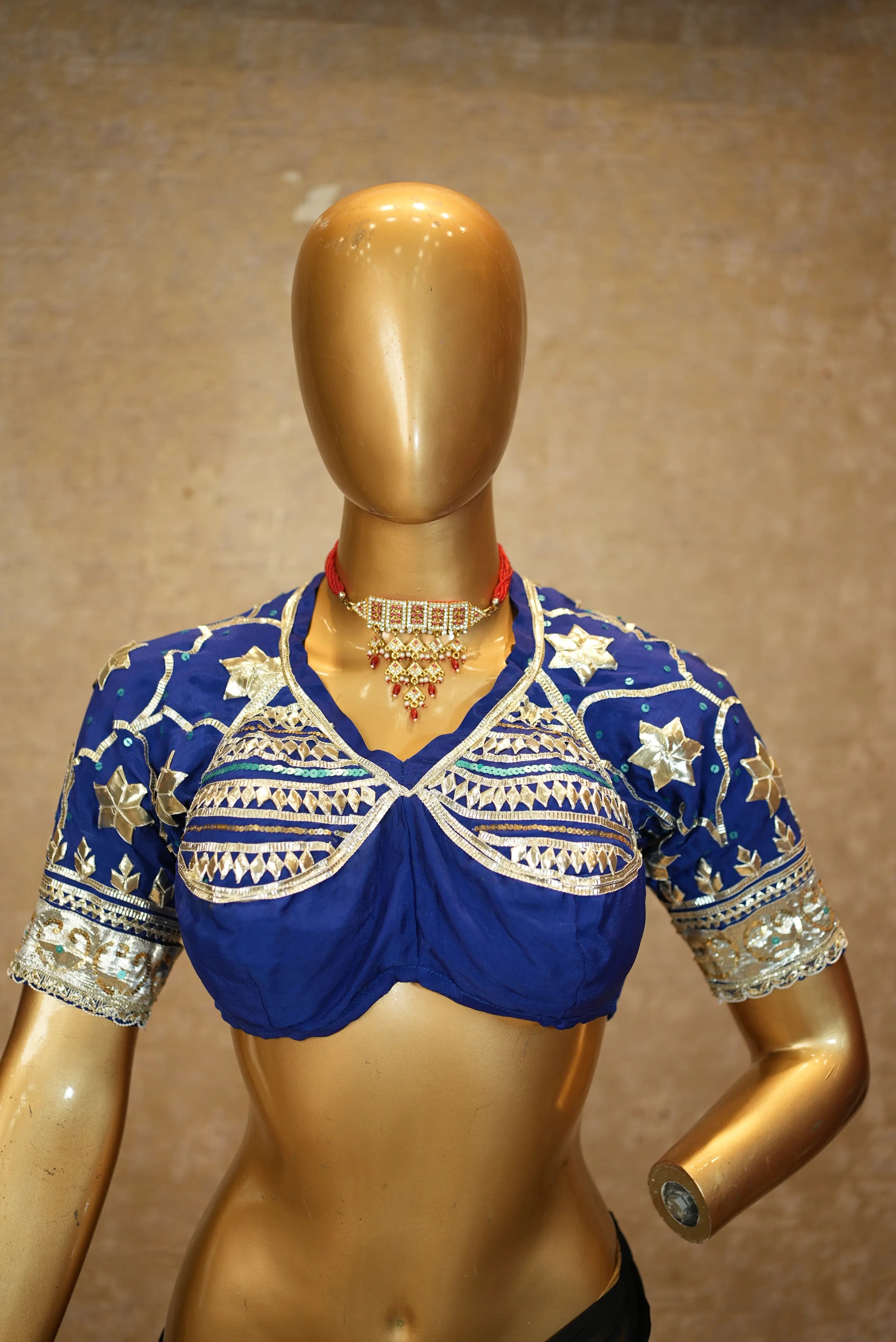 Rajasthani Aangi With Kachi Gota Patti Seqeuecne Work