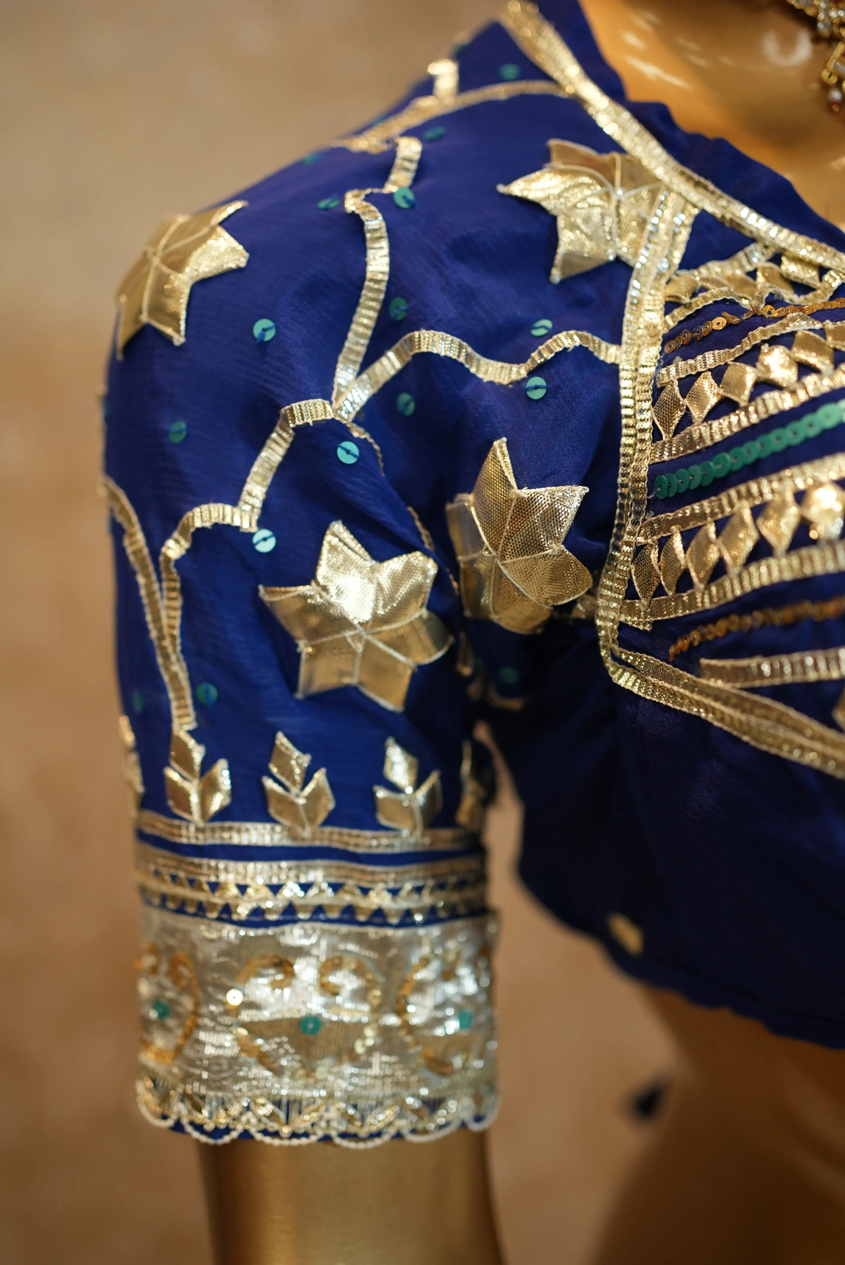 Rajasthani Aangi With Kachi Gota Patti Seqeuecne Work
