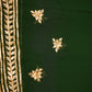 COUSTOMIZED CHARKHI AND KACHI GOTA PATTI WROK SAREE ON PURE GEORGETTE FABRIC WITH CONTRAST GREE BLOUSE ##SR0234