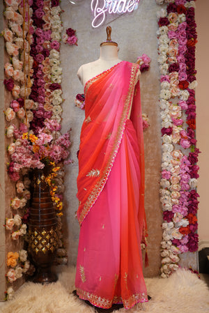 VINTAGE WORK SAREE WITH AARI TARI WORK WOITH GOTA LASE AND ARI TARI BORDER ## SR0496