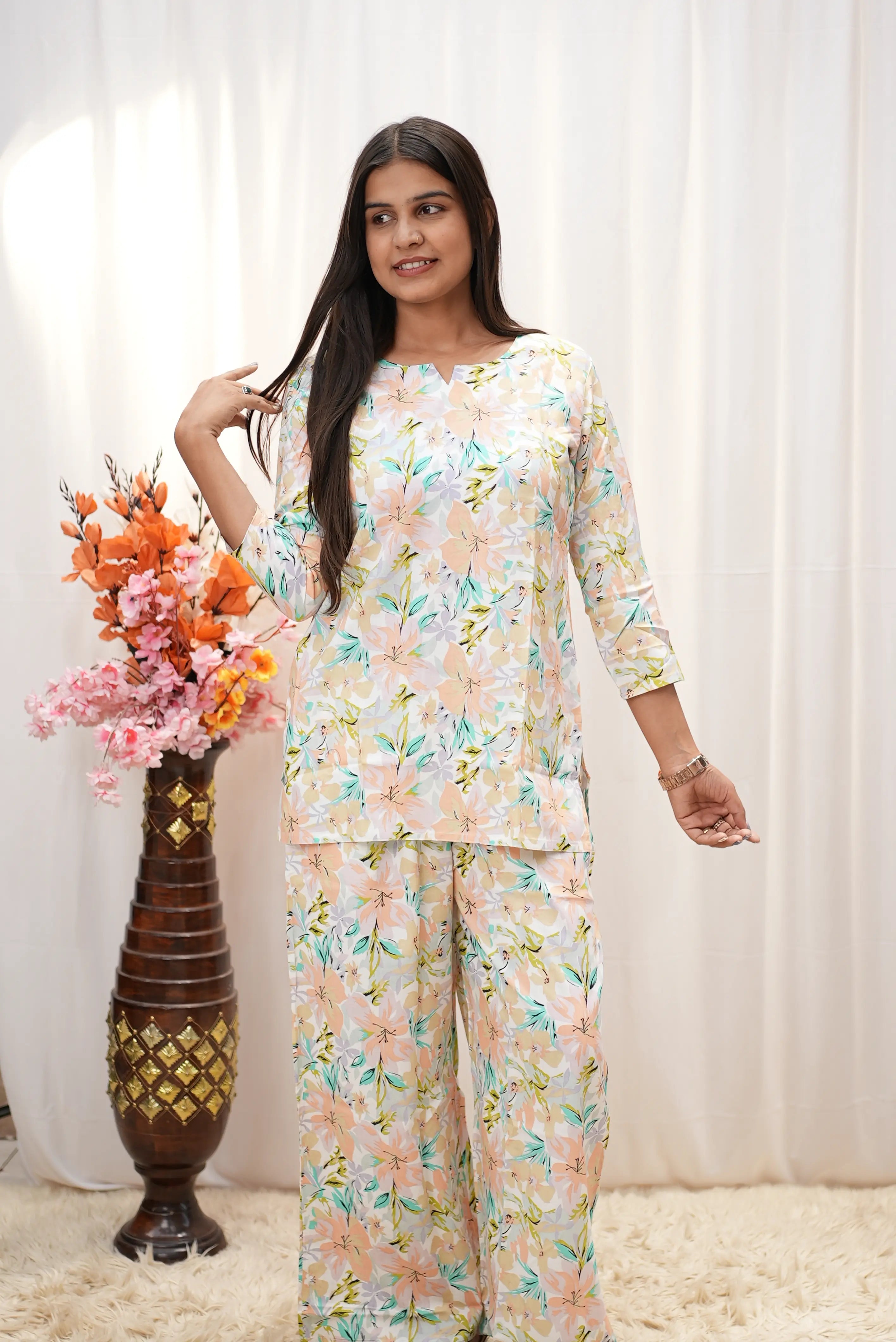 Pastel Bloom Floral Co-Ord Set