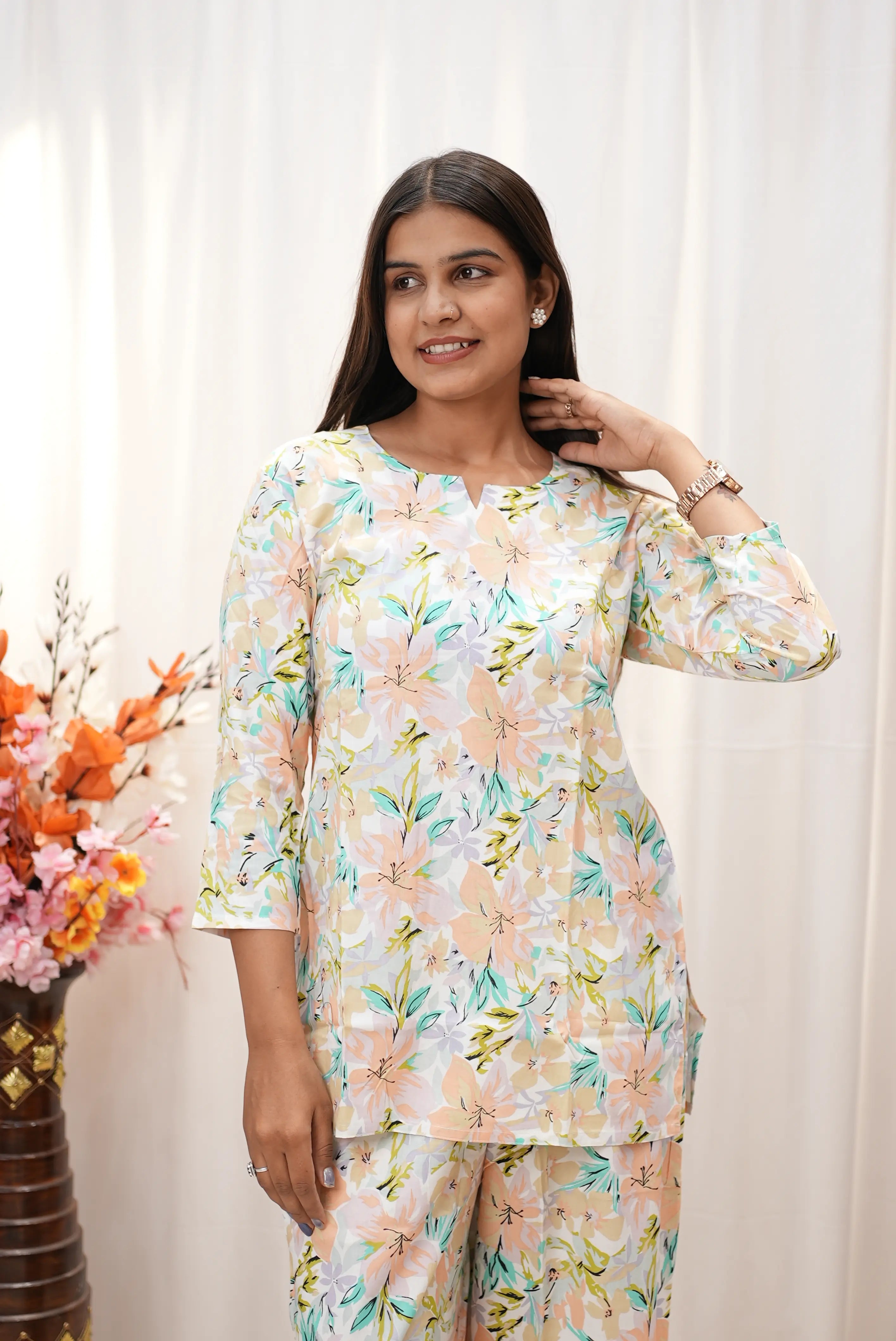 Pastel Bloom Floral Co-Ord Set