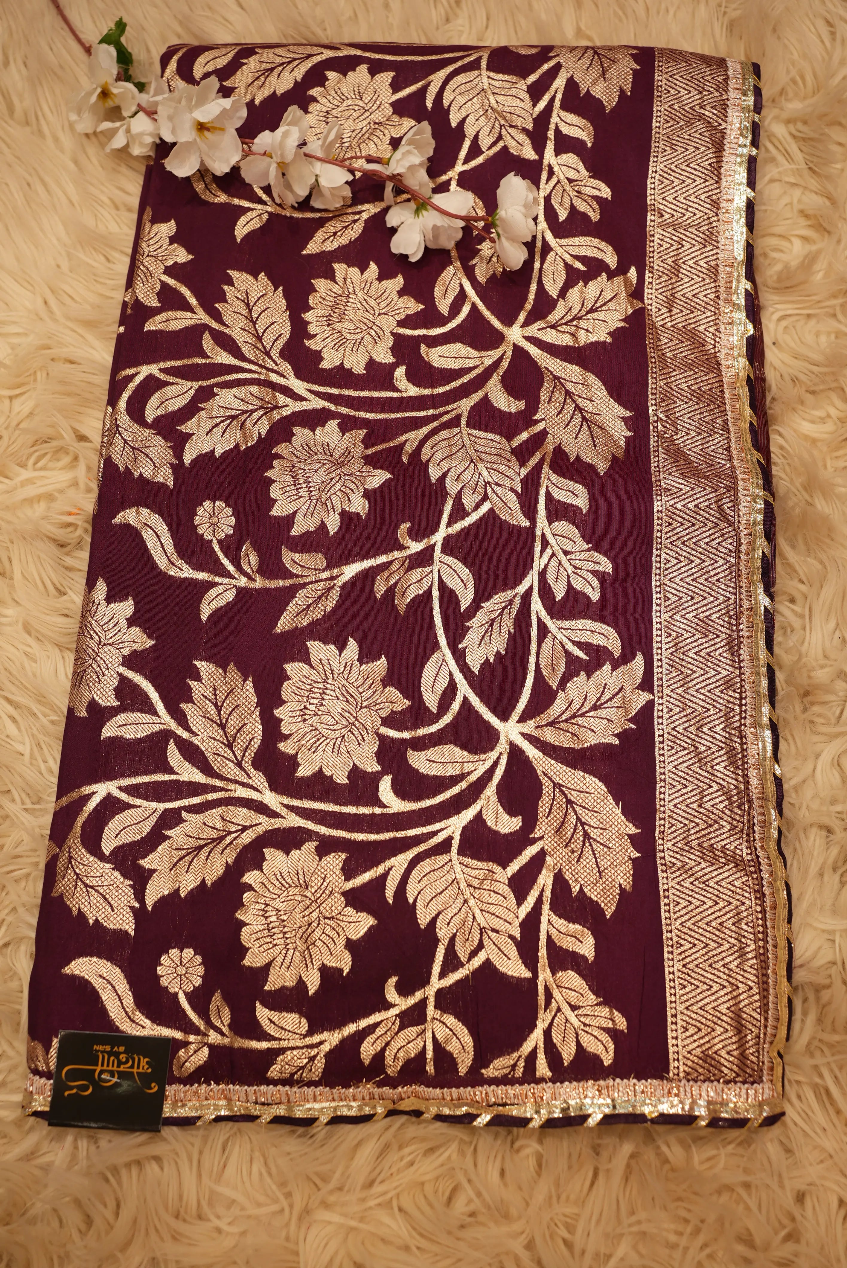 Wedding Season Special Saree with Lace Border (With Blouse)