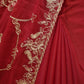 VINTAGE WORK HEAVY LOOKING SAREE WITH RUNING BLOUSE  ##SR499