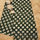RETRO STYLE POLKA DOT'S SAREE ON ROYAL CHIFFON FABRIC (WITHOUT BLOUSE)   ##SR469