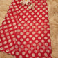 RETRO STYLE POLKA DOT'S SAREE ON ROYAL CHIFFON FABRIC (WITHOUT BLOUSE)   ##SR469