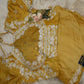 RUFFLE PATTERN PREPLATE SAREE WITH SEQUENCE AND EMBROIDERY WORK (WITH BLOUSE) (CUT 5.5 MTR APPROX)  ##SR0239
