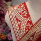 BRIDAL SPECIAL BLOOD RED COLOUR SAREE WITH GOTAPATTI WORK (WITH BLOUSE)   ##SR467