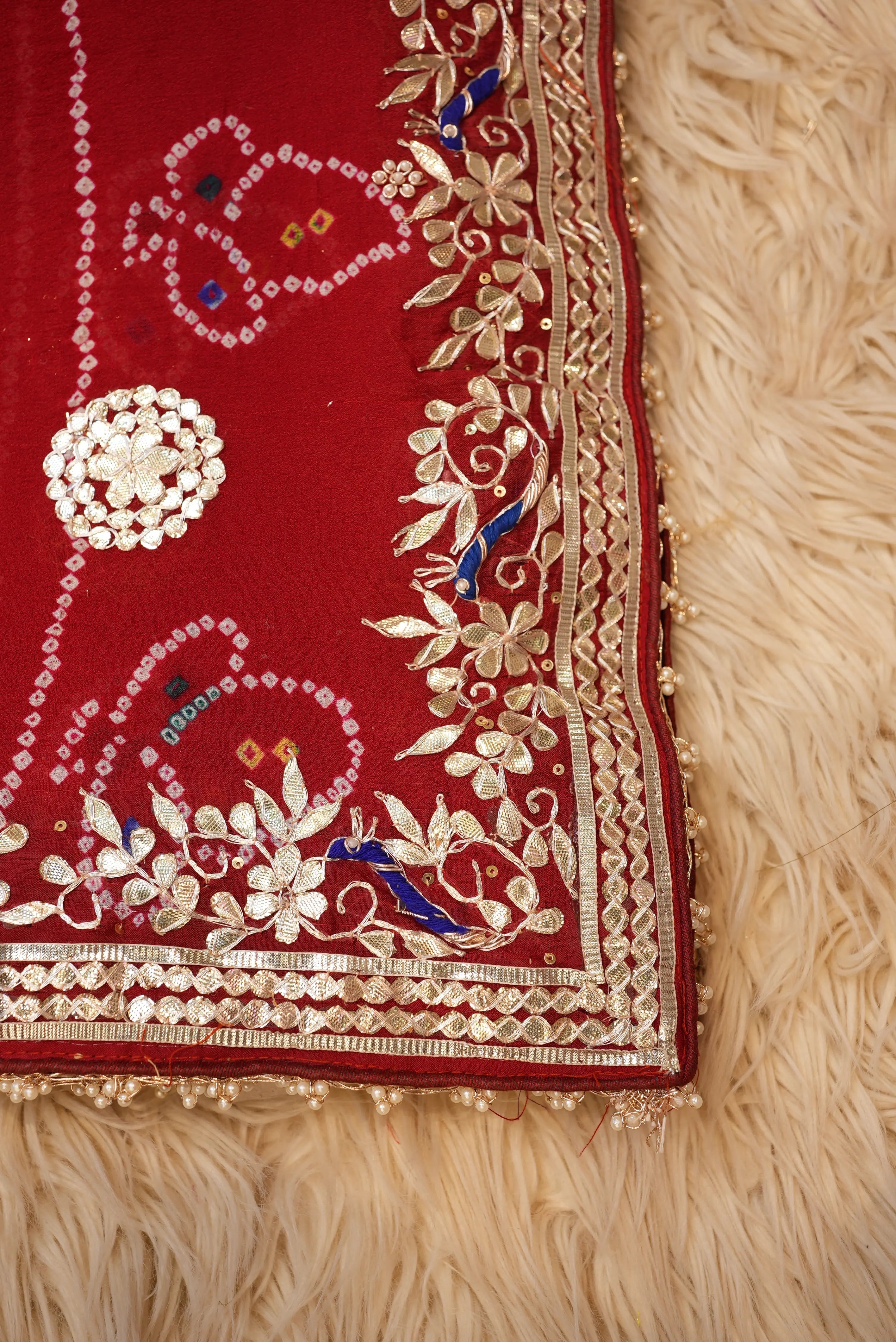 RAJASTHANI HANDWORK CHUNRI WITH GOTAPATTI WORK