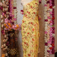 FLOWER PRINT CELEBRITY STYLE SAREE WITH CUTDANA WORK ON CHIFFON FABRIC (WITH BLOUSE)  ##SR0345