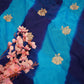 ROYAL CHINON FABRIC LEHERIYA SAREEE IN TWO DIFFERENT DESIGN (WITH  BLOUSE) ##SR0244