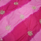 ROYAL CHINON FABRIC LEHERIYA SAREEE IN TWO DIFFERENT DESIGN (WITH  BLOUSE) ##SR0244