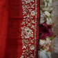 BORDER PATTERN SAREE WITH VINTAGE WORK (with Blouse ) ##SR0243