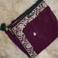 BORDER PATTERN SAREE WITH VINTAGE WORK (with Blouse ) ##SR0243
