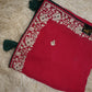 BORDER PATTERN SAREE WITH VINTAGE WORK (with Blouse ) ##SR0243