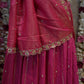 CRUSH TISSUE FABRIC LEHNGA WITH BEATS WORK PANNEL AND CUTDANA WORK  ##LC021