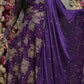 RAKHI SPECIAL ANARKALI DESIGN 3-PIECE SUIT WITH SEQUENCE HAND WORK AND CHIFFON DUPATTA (PURPLE) ##SP081