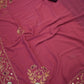 CHMUNDA CHIFFON FABRIC RAJPUTI SAREE WITH VANTAGE WORK (WITH BLOUSE) ##SR0251