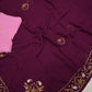 CHMUNDA CHIFFON FABRIC RAJPUTI SAREE WITH VANTAGE WORK (WITH BLOUSE) ##SR0251