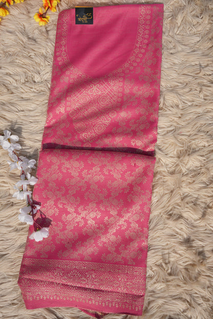 3-PIECE SUIT FABRIC WITH THRED WORK ON WOOLEN FABRIC WITH DUPATT ##SF053