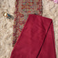 3-PIECE SUIT FABRIC WITH THRED WORK ON WOOLEN FABRIC WITH DUPATTA ##SF054