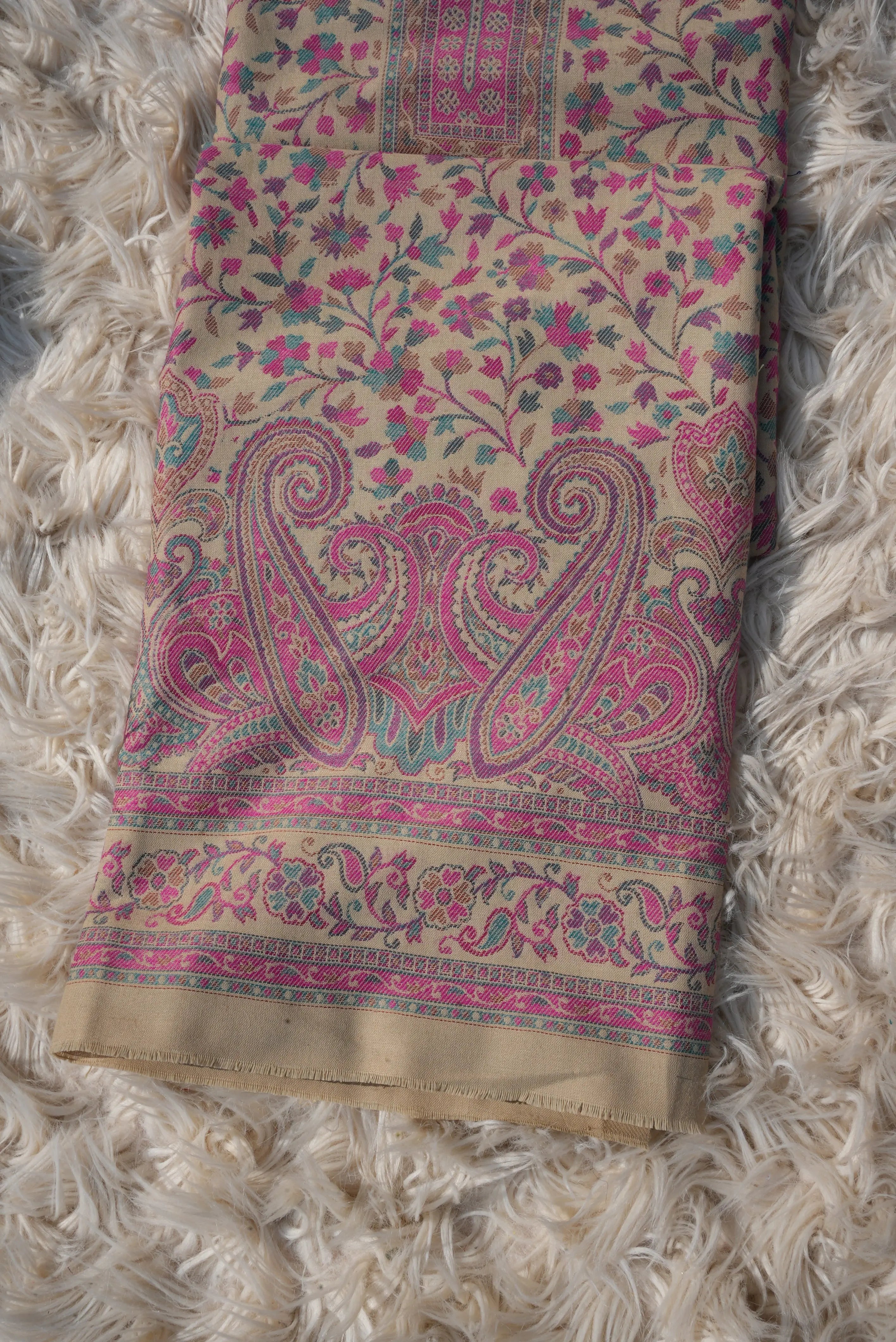 3-PIECE SUIT FABRIC WITH THRED WORK ON WOOLEN FABRIC WITH DUPATTA