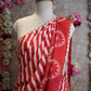 LEHRIYA SAREE WITH  KACCHI GOTAPATTI WORK & BANDHANI DESIGN (WITH BLOUSE) ##0257