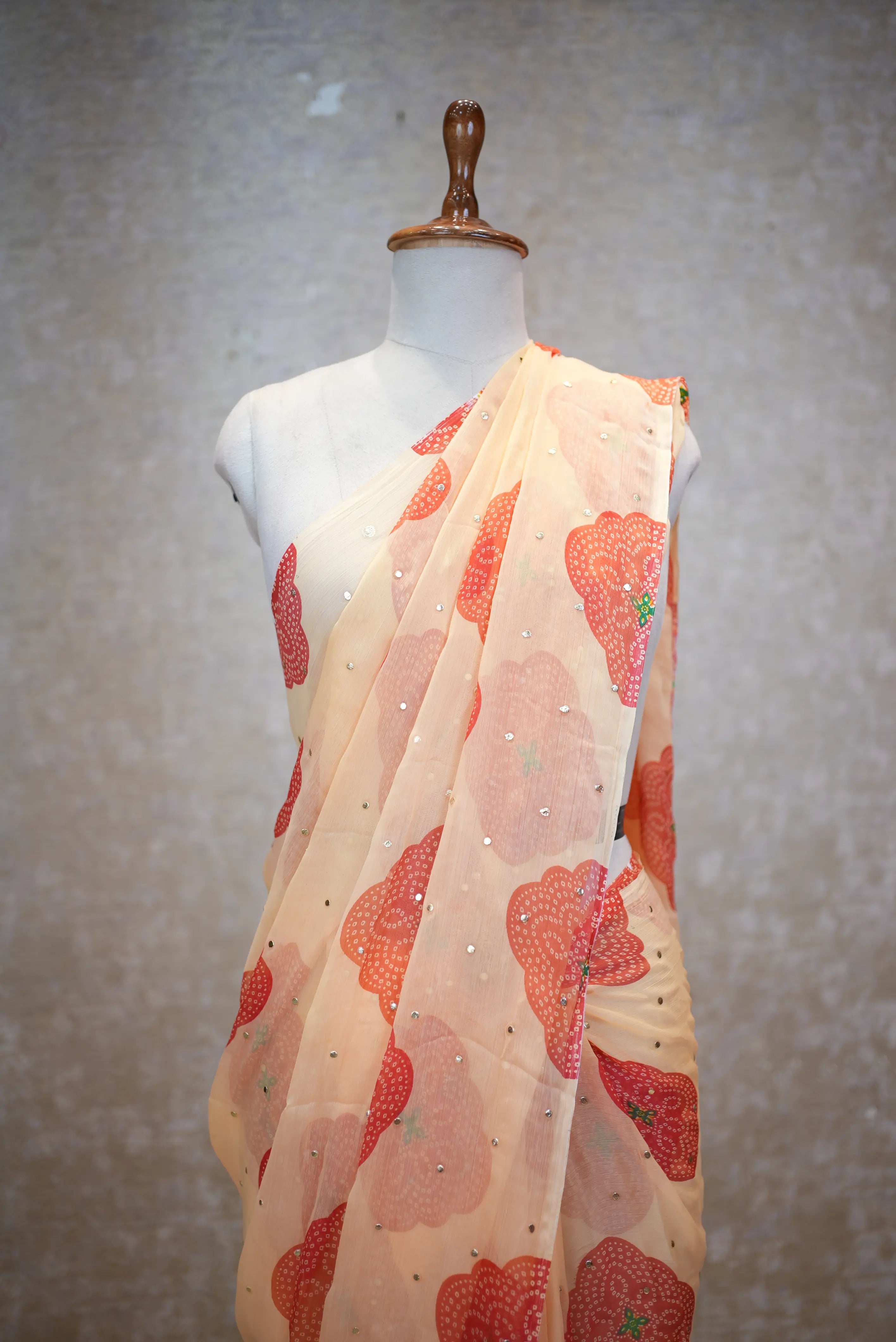 Royal Chiffon Bandhani Saree – Summer Special Lightweight & Elegant Ethnic Wear