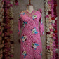 PURE COTTON LEHERIYA 3-PIECE SUIT WITH V-NECK EMBROIDERY WORK ##SP084