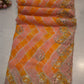 RAJASTHANI LEHRIYA SAREE WITH DORI & SEQUANCE WORK ON GEORGETTE FABRIC (WITH BLOUSE)    ##SR0259