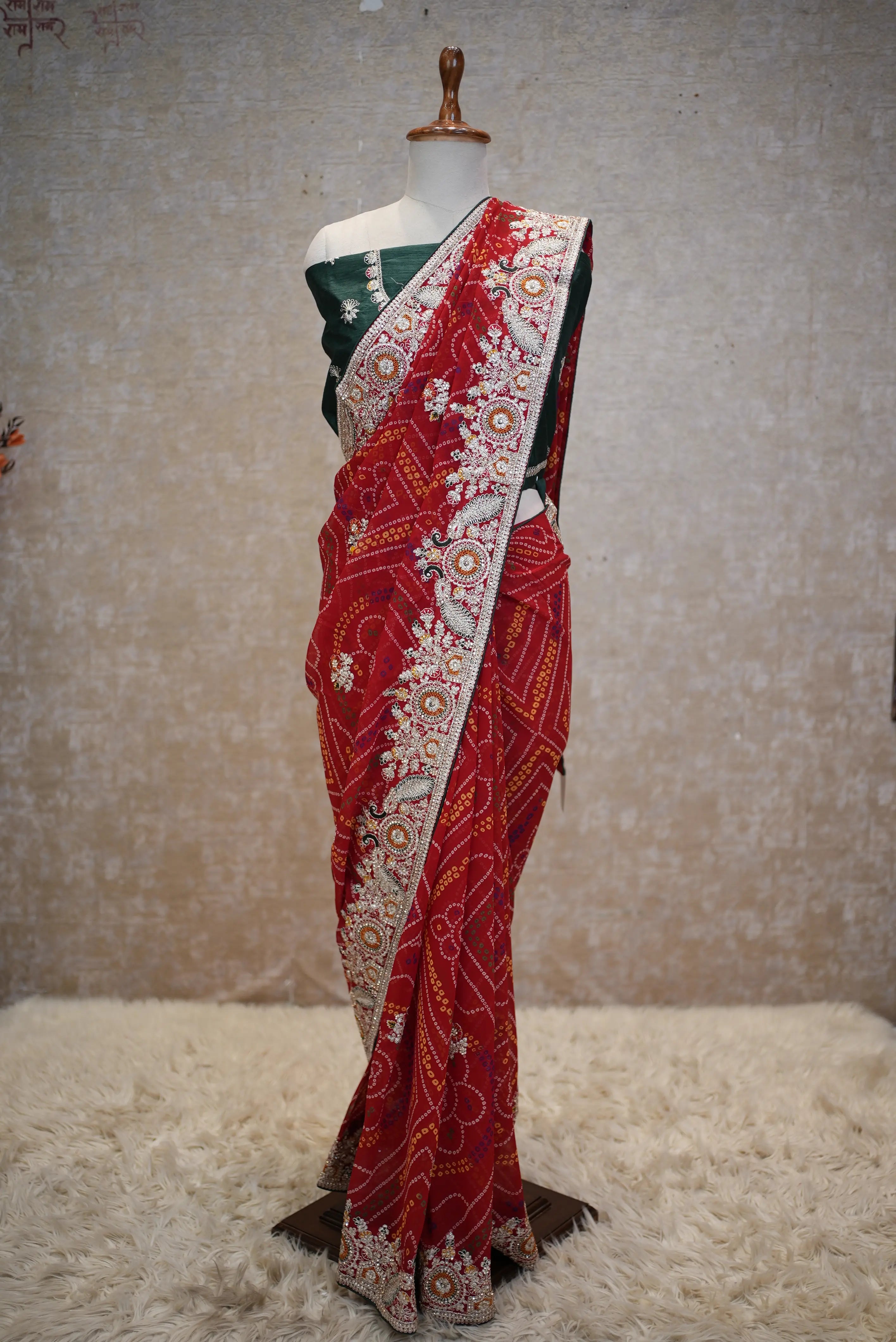 Chunri Saree with Elegant Embroidery – Traditional & Festive Wear