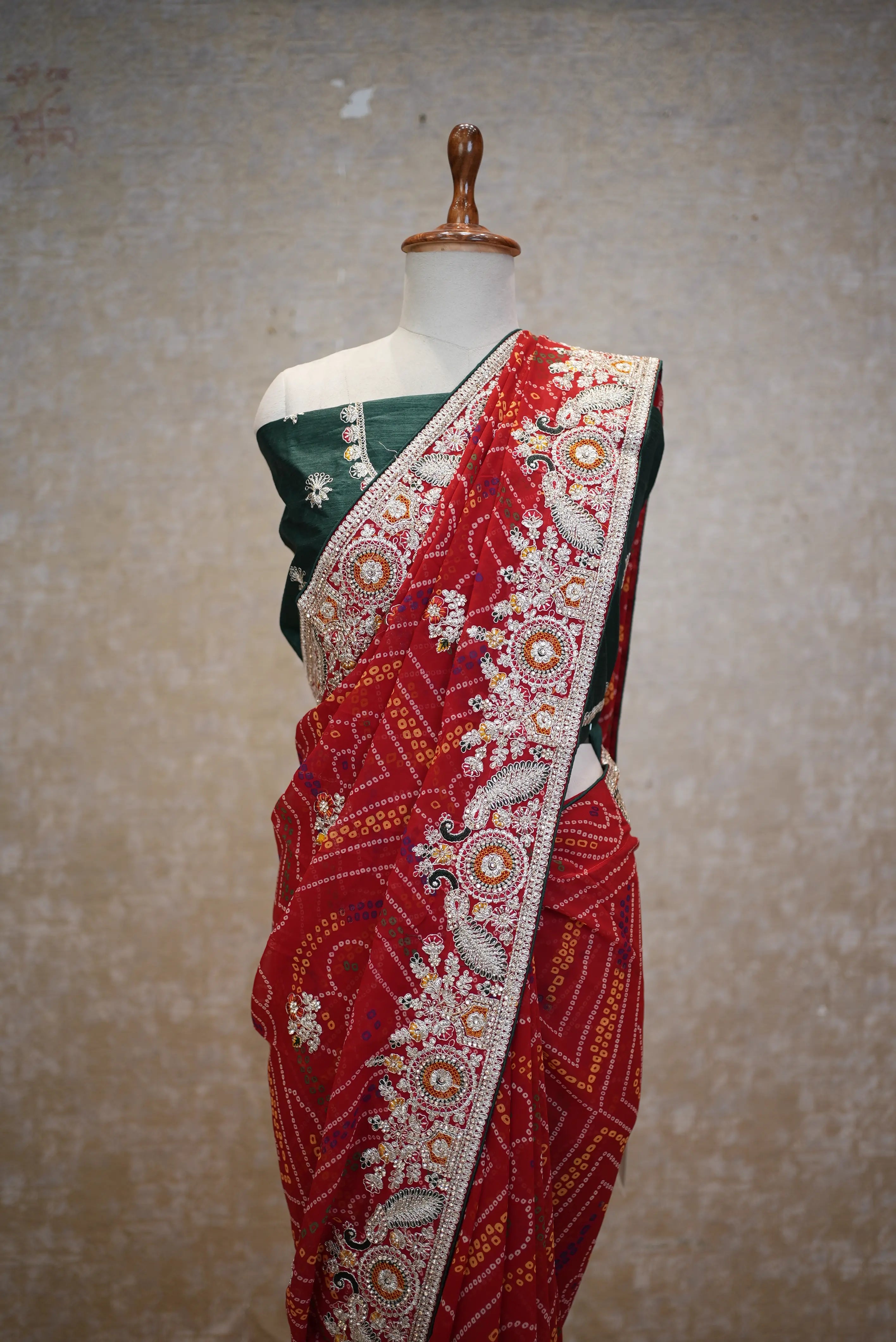 Chunri Saree with Elegant Embroidery – Traditional & Festive Wear