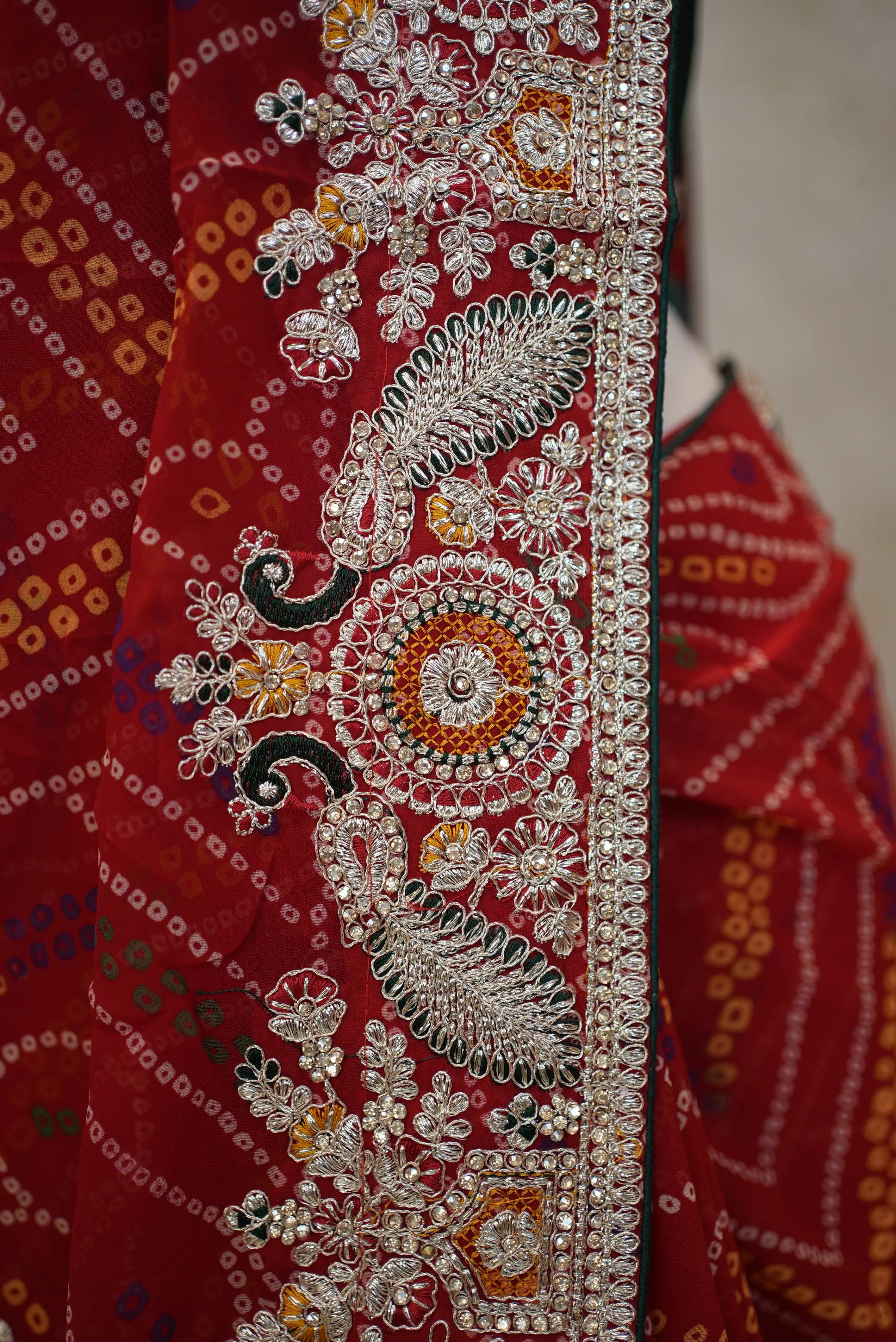 Chunri Saree with Elegant Embroidery – Traditional & Festive Wear