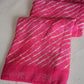 DAILY WEAR LEHRIYA SAREE WITH SIROSKI BORDER ON GEORGETTE FABRIC (WITH BLOUSE)      ##SR0307