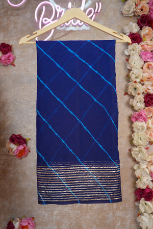 SAWAN SPECIAL LEHRIYA SAREE WITH FOIL BORDER    ##SR0262