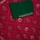 PURE THAKUR JI CHIFFON AARI TARI WORK SAREE WITH SWASTIK DESIGN (WITH BLOUSE) ##SR0300