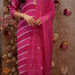 LEHRIYA 3PCS SUIT WITH ZARDOSI HANDWORK & BRUSHPRINT DUPPATA     ##SP086